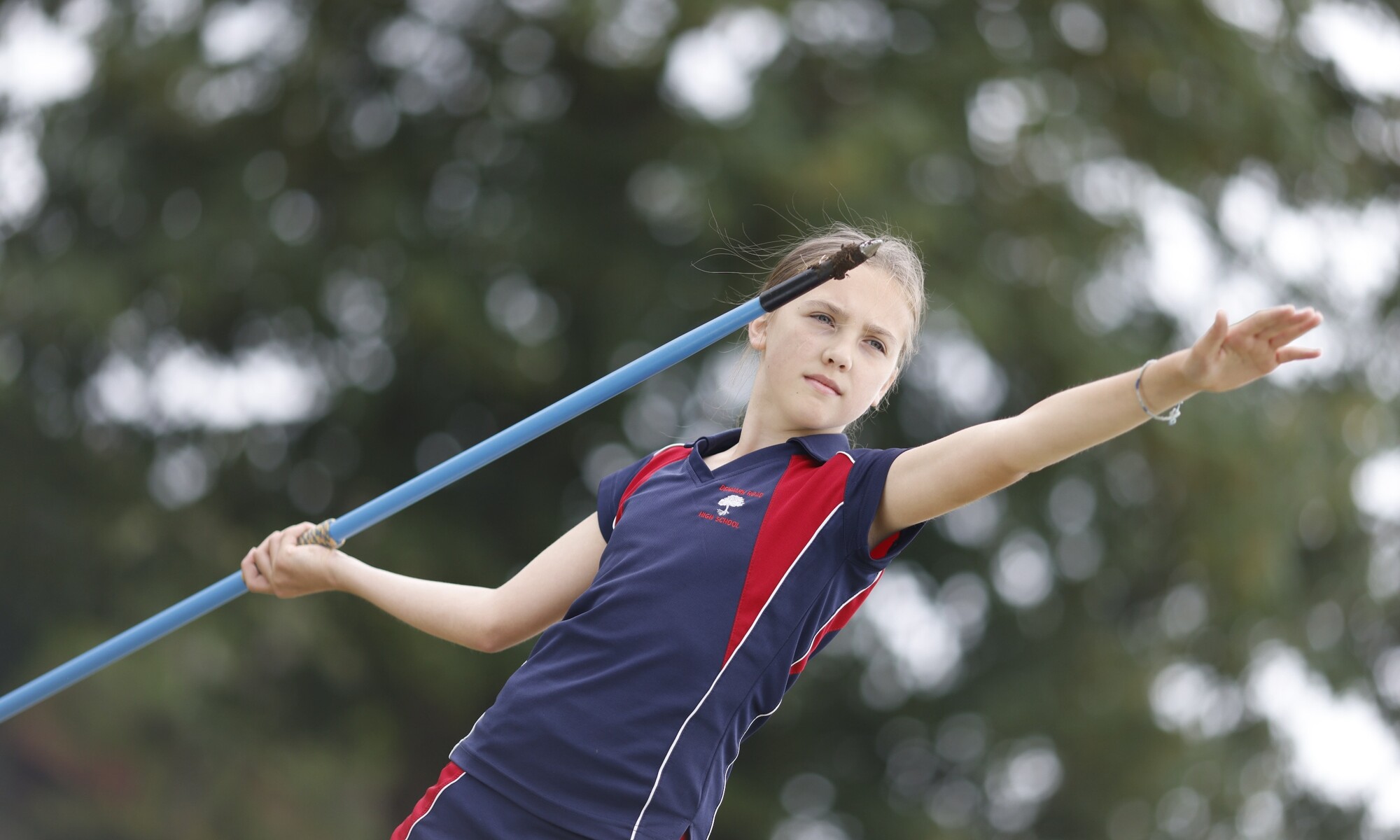 Denmark Road High School - Student Throwing a Javelin