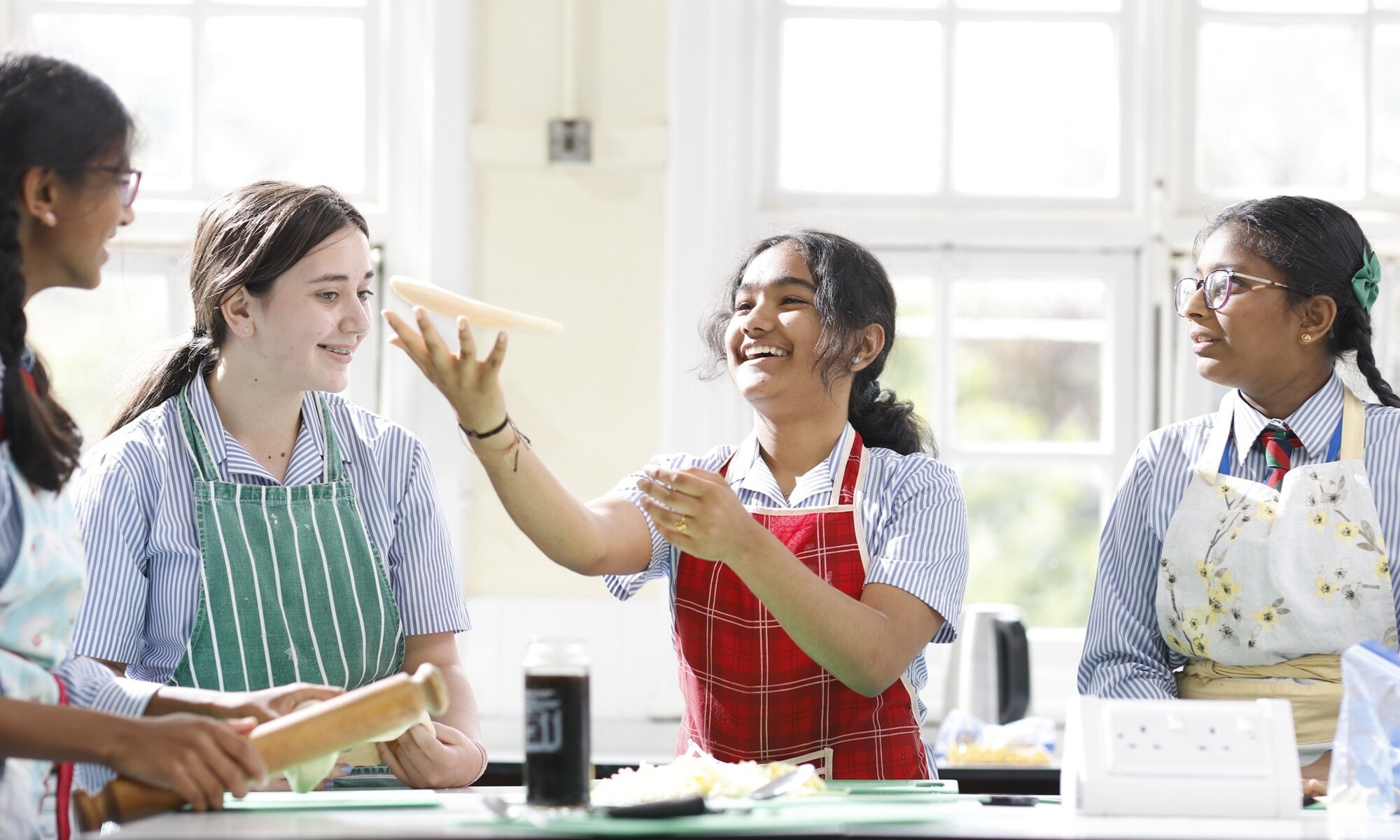 Denmark Road High School - Students cooking together
